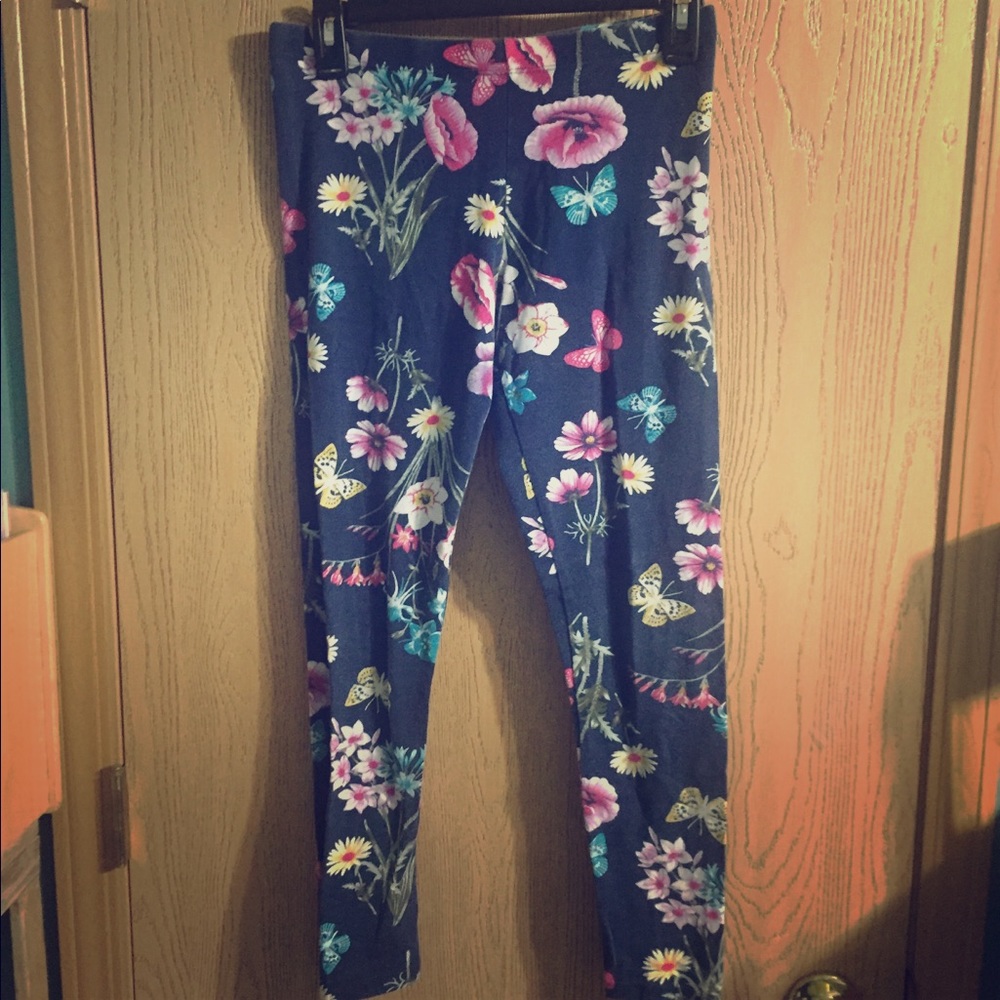 Wonder Nation Floral Butterfly Leggings